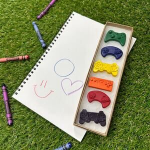 2/$30 Video Game Controllers Crayons (6) Kids Girls Boys Gender Neutral Gamer